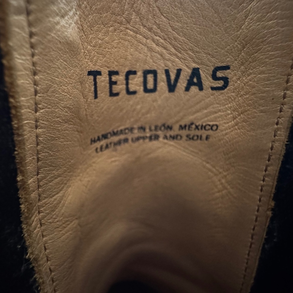TECOVAS Latte Suede "Taylor" Cowgirl Boots - 9.5B - XLNT - Picture 7 of 13